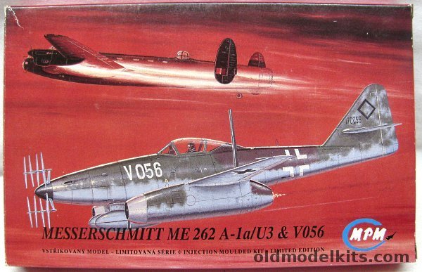 MPM 1/72 Messerschmitt Me-262A-1a / U3 & V056, 72113 plastic model kit